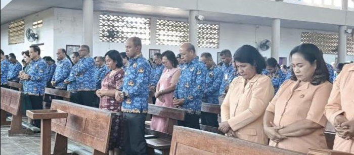 Pemkab Belu Gelar Misa Syukur HUT ke-79 Kemerdekaan RI